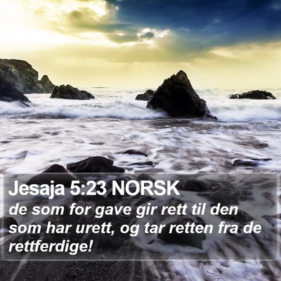 Jesaja 5:23 NORSK Bible Verse Image