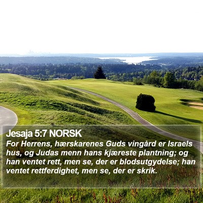 Jesaja 5:7 NORSK Bible Verse Image