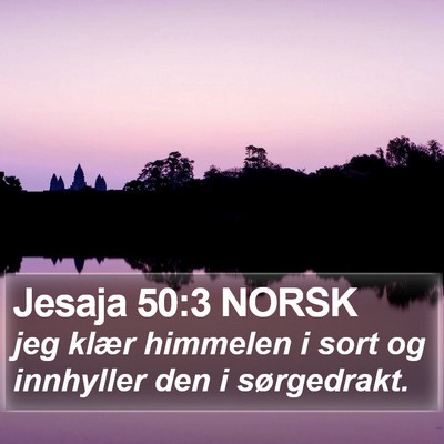 Jesaja 50:3 NORSK Bible Verse Image