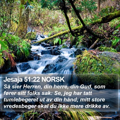 Jesaja 51:22 NORSK Bible Verse Image