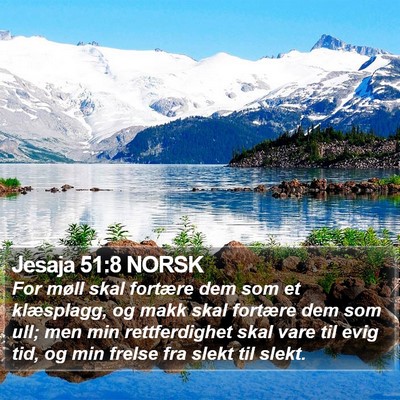 Jesaja 51:8 NORSK Bible Verse Image