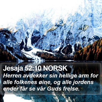 Jesaja 52:10 NORSK Bible Verse Image