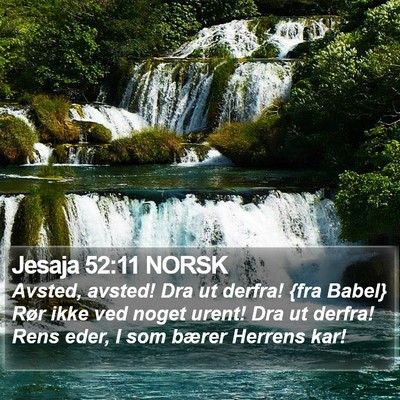 Jesaja 52:11 NORSK Bible Verse Image