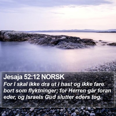Jesaja 52:12 NORSK Bible Verse Image
