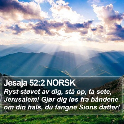 Jesaja 52:2 NORSK Bible Verse Image
