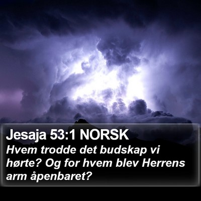 Jesaja 53:1 NORSK Bible Verse Image