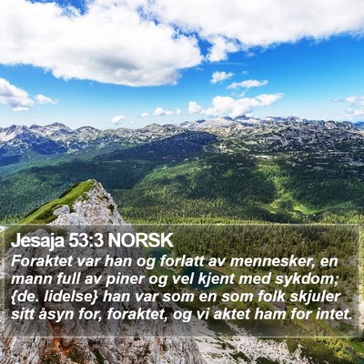 Jesaja 53:3 NORSK Bible Verse Image