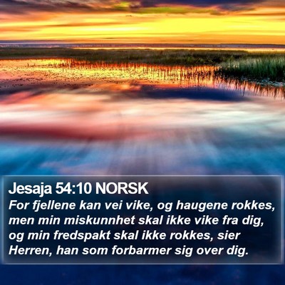 Jesaja 54:10 NORSK Bible Verse Image