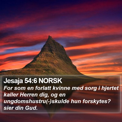 Jesaja 54:6 NORSK Bible Verse Image