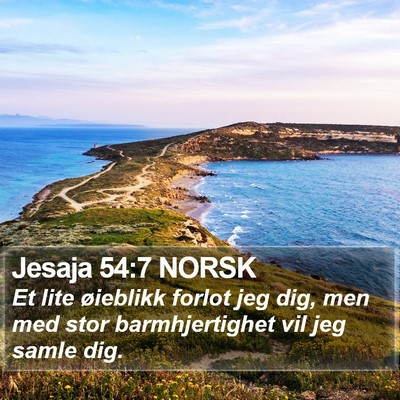 Jesaja 54:7 NORSK Bible Verse Image