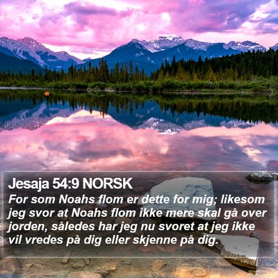 Jesaja 54:9 NORSK Bible Verse Image
