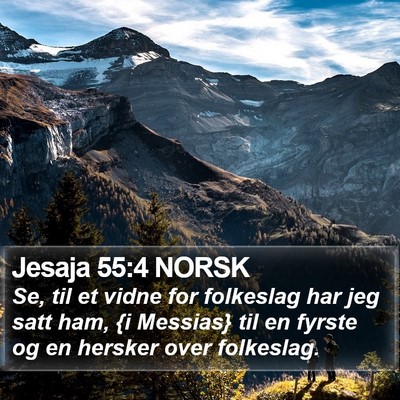 Jesaja 55:4 NORSK Bible Verse Image