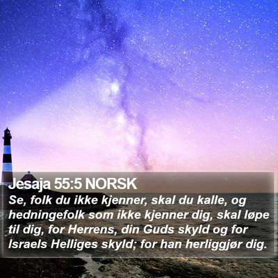 Jesaja 55:5 NORSK Bible Verse Image