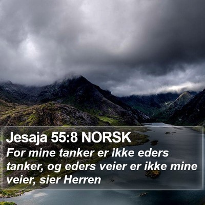 Jesaja 55:8 NORSK Bible Verse Image