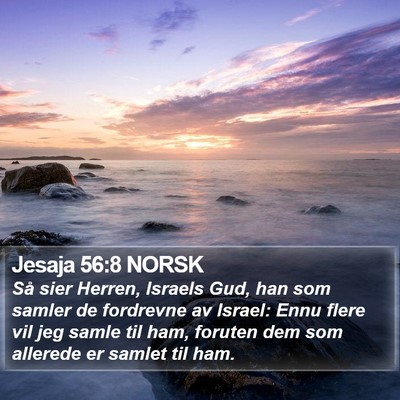 Jesaja 56:8 NORSK Bible Verse Image