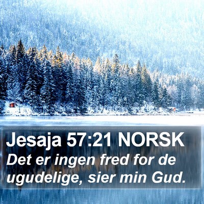 Jesaja 57:21 NORSK Bible Verse Image