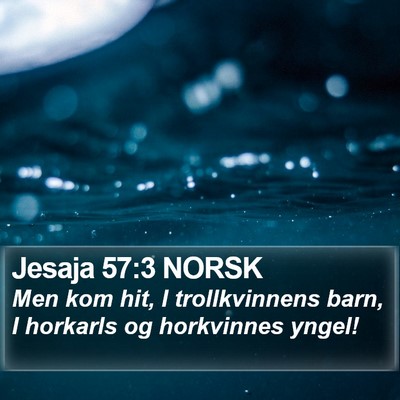 Jesaja 57:3 NORSK Bible Verse Image