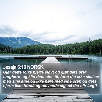 Jesaja 6:10 NORSK Bible Verse Image
