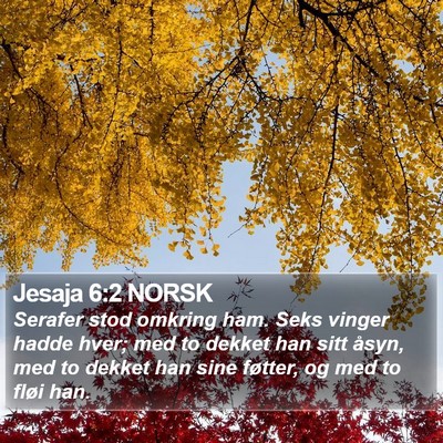 Jesaja 6:2 NORSK Bible Verse Image