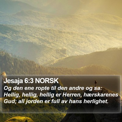 Jesaja 6:3 NORSK Bible Verse Image
