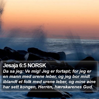Jesaja 6:5 NORSK Bible Verse Image