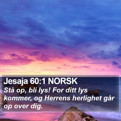Jesaja 60:1 NORSK Bible Verse Image