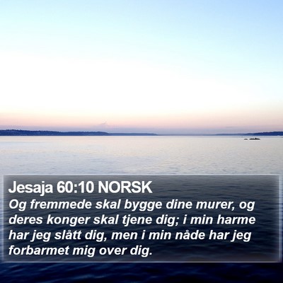 Jesaja 60:10 NORSK Bible Verse Image