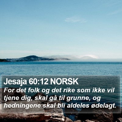 Jesaja 60:12 NORSK Bible Verse Image