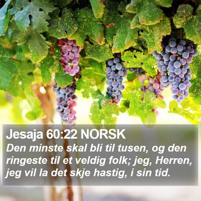 Jesaja 60:22 NORSK Bible Verse Image