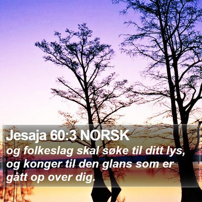 Jesaja 60:3 NORSK Bible Verse Image