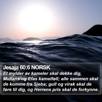 Jesaja 60:6 NORSK Bible Verse Image