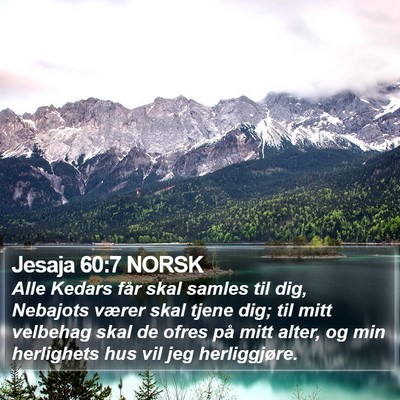 Jesaja 60:7 NORSK Bible Verse Image