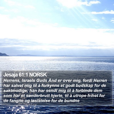 Jesaja 61:1 NORSK Bible Verse Image