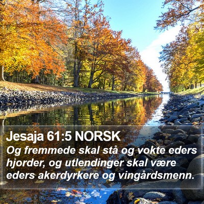Jesaja 61:5 NORSK Bible Verse Image