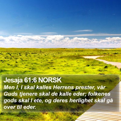 Jesaja 61:6 NORSK Bible Verse Image