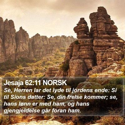 Jesaja 62:11 NORSK Bible Verse Image