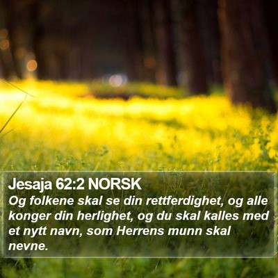 Jesaja 62:2 NORSK Bible Verse Image