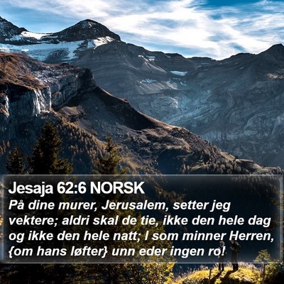 Jesaja 62:6 NORSK Bible Verse Image