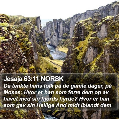 Jesaja 63:11 NORSK Bible Verse Image