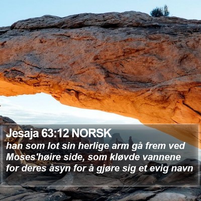 Jesaja 63:12 NORSK Bible Verse Image