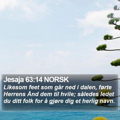 Jesaja 63:14 NORSK Bible Verse Image