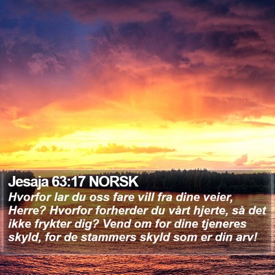 Jesaja 63:17 NORSK Bible Verse Image