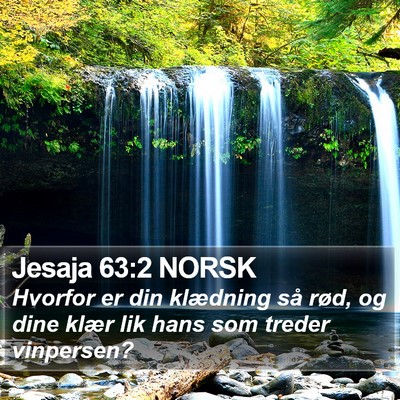 Jesaja 63:2 NORSK Bible Verse Image