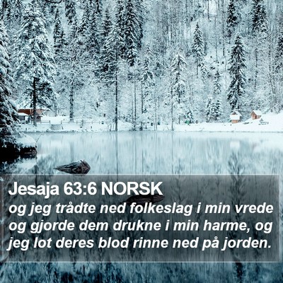 Jesaja 63:6 NORSK Bible Verse Image