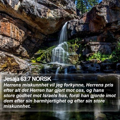 Jesaja 63:7 NORSK Bible Verse Image
