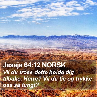 Jesaja 64:12 NORSK Bible Verse Image