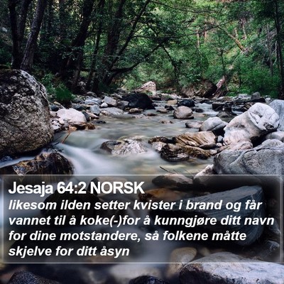Jesaja 64:2 NORSK Bible Verse Image