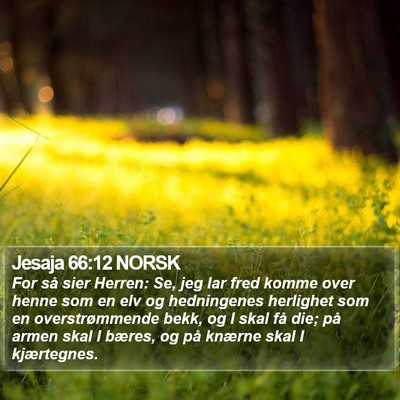 Jesaja 66:12 NORSK Bible Verse Image