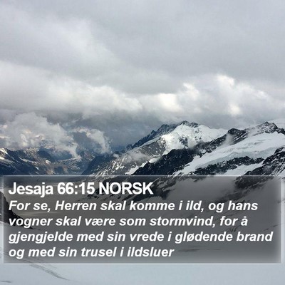 Jesaja 66:15 NORSK Bible Verse Image