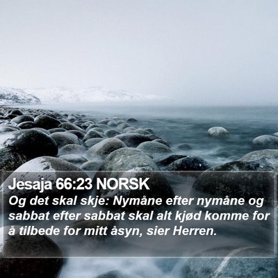 Jesaja 66:23 NORSK Bible Verse Image
